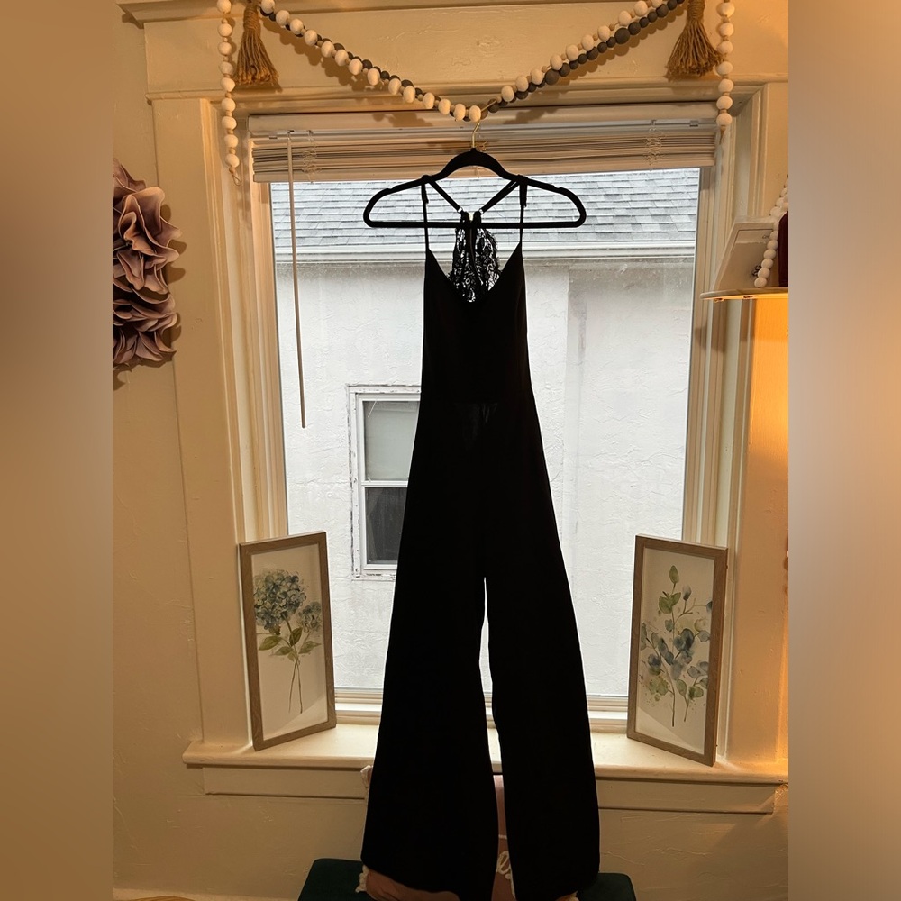 Adorable Trixie Black Romper Lace Backing Zip size L